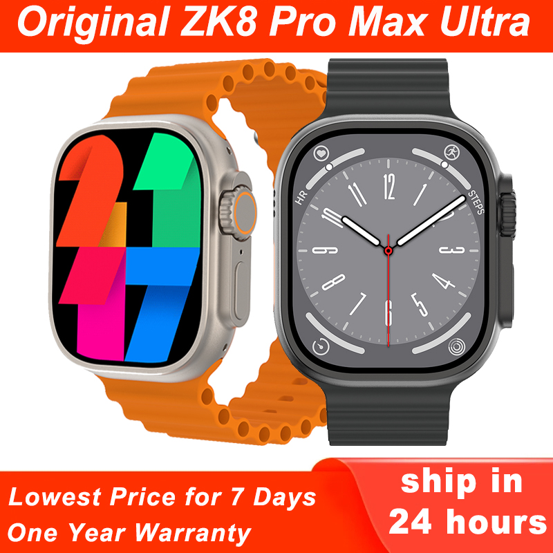 ساعت هوشمند اولترا مدل ZK8PROMAX دارای قطب نمای فعال و پردازنده دو هسته ای ا سری ۸ اولترا