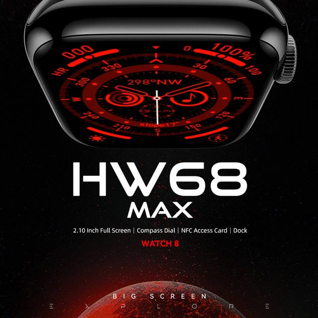ساعت هوشمند HW68 MAX قطب نما دار