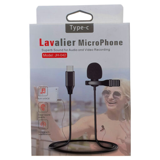 میکروفون یقه ای Type-c برند Lavalier