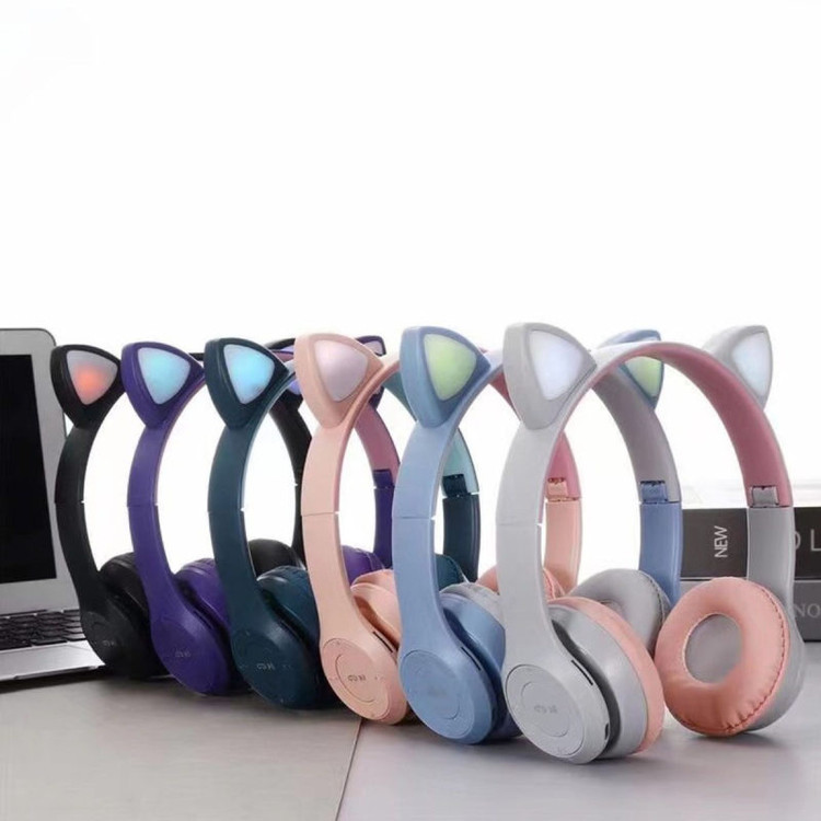 هدفون گربه ای مدل p47 M - مشکی ا p47 M Headphone