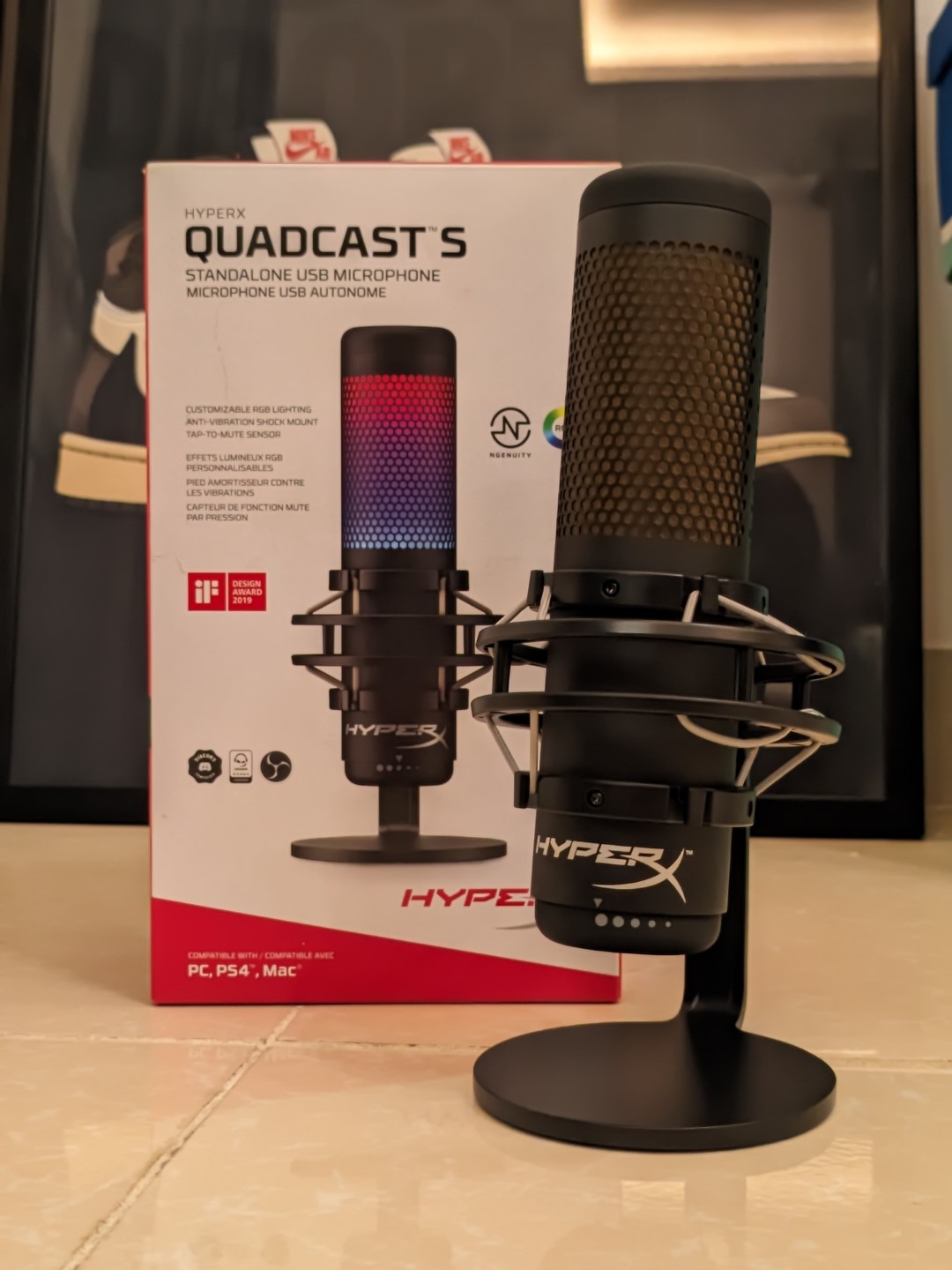 میکروفون گیمینگ مدل HyperX QuadCast S – RGB