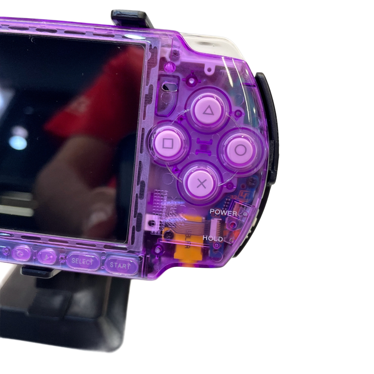 کنسول دستی سونی PSP 3000 کاستوم شفاف بنفش