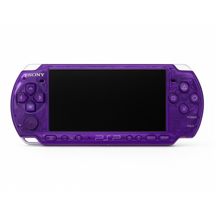 کنسول دستی سونی PSP 3000 کاستوم شفاف بنفش